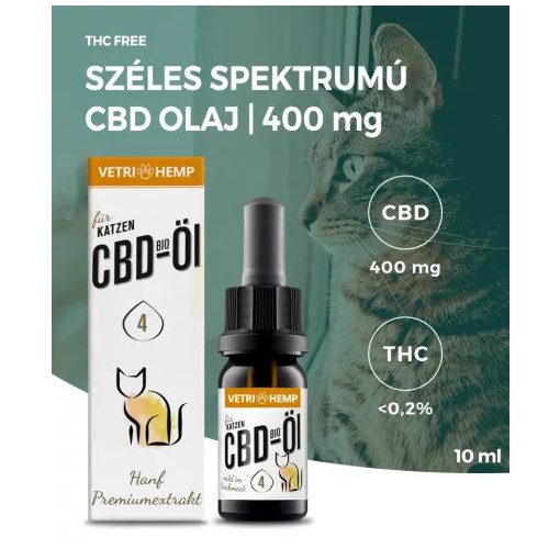 Vetrihemp CBD olaj macskáknak 4% 10 ml