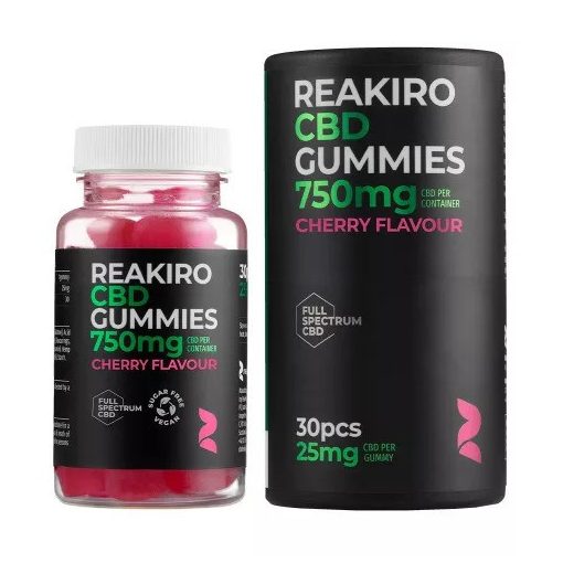 Reakiro Vegán CBD Gumicukor 25 mg 30 db | 750 mg (Cherry)
